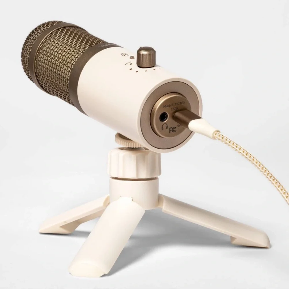 Desktop Microphone - heyday™ Stone White: USB-C Condenser for PC